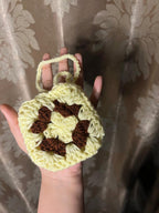 The "Eco-Chic" Pouch (Sunflower Field (Brown/Yellow)